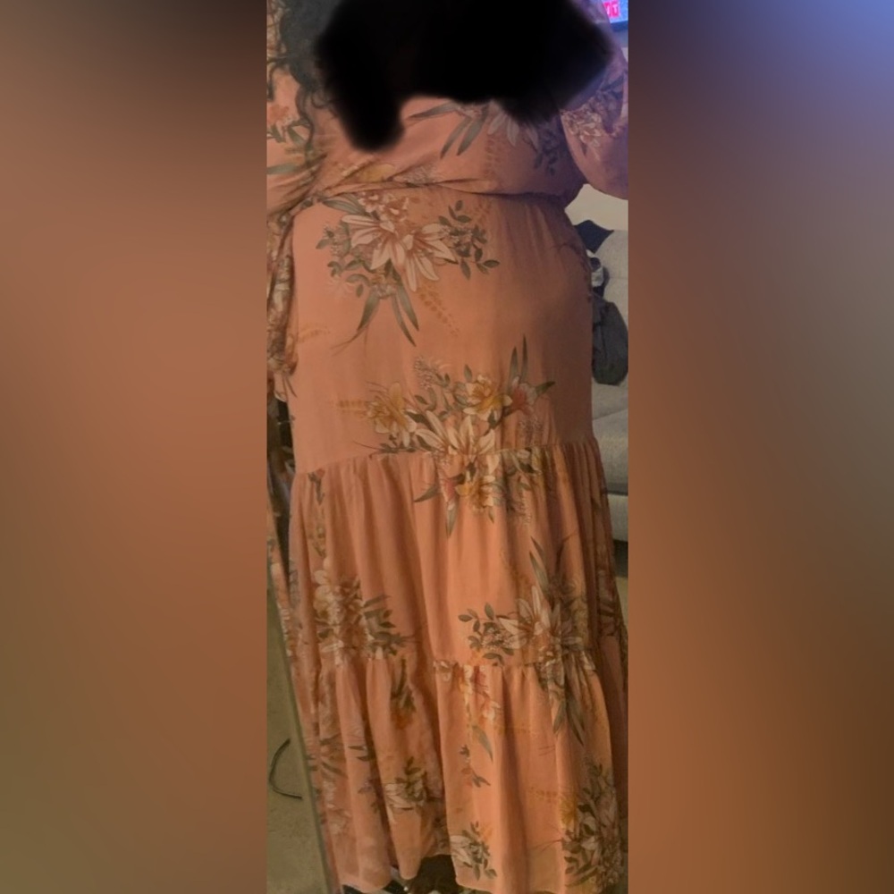 City Chic Chiffon Flora Maxi Dress